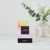 Carte De Visite Aquarelles multicolores modernes Procureur (Debout devant)