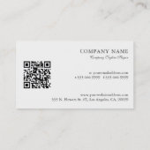 Carte De Visite Aquarelles Papillons rouges Fleurs de printemps (Dos)