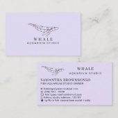 Carte De Visite Aquarium à faible densité de poisson violet (Devant / Derrière)