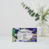 Carte De Visite Aquarium avec de beaux poissons tropicaux (Debout devant)