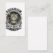 Carte De Visite Aquarium Chat de mer profond Graphique de chat drô (Devant / Derrière)