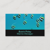 Carte De Visite Aquarium modifiable (Devant)