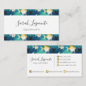 Carte De Visite Aquarium Motif (Devant / Derrière)