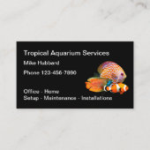 Carte De Visite Aquarium Services Professionnels (Devant)