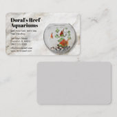 carte de visite aquarium store (Devant / Derrière)