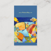 Carte De Visite Aquarium tropical coloré (Dos)