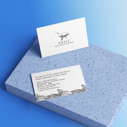 Carte De Visite Aquarium Whale