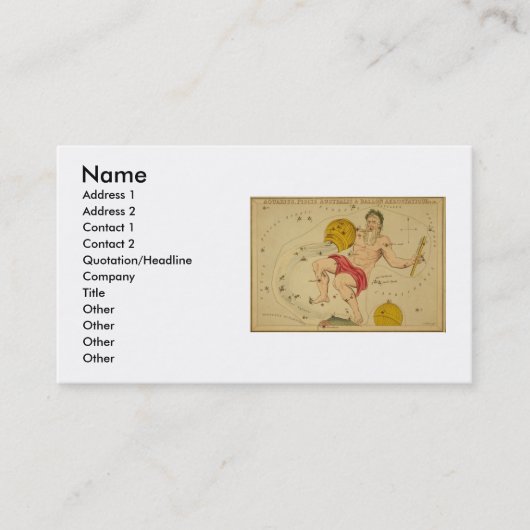 Carte de visite Aquarius (Devant)