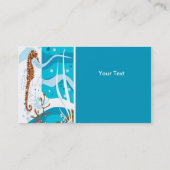 Carte de visite aquatique Seahorse (Dos)