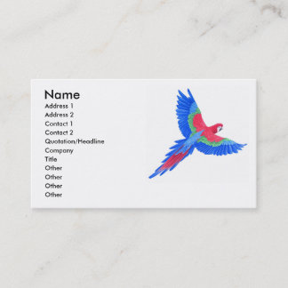 Carte De Visite Ara amazonien
