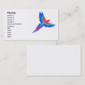 Carte De Visite Ara amazonien (Devant / Derrière)