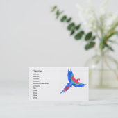 Carte De Visite Ara amazonien (Debout devant)