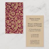 Carte De Visite Arabesque victorien, CANTARA (Devant / Derrière)