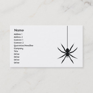 Carte De Visite Araignée - affaires