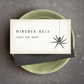 Carte De Visite Araignée d'Halloween