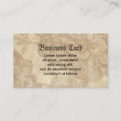 Carte De Visite Araignée sur fleurs (Devant)