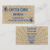 Carte De Visite Araignées de lutte antiparasitaire et Web (Devant / Derrière)