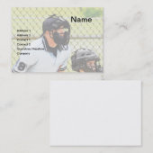 Carte De Visite arbitre de baseball (Devant / Derrière)