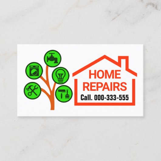 Carte De Visite Arborescence des outils Creative Handyman (Devant)