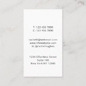 Carte De Visite Arborescence généalogique (Dos)