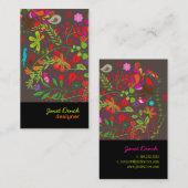 Carte De Visite Arborescence rétro PixDezines (Devant / Derrière)