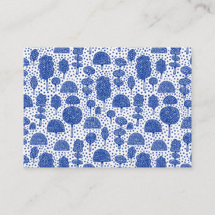 Carte De Visite Arboretum 230715 - Bleu marine sur fond blanc