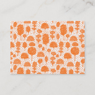 Carte De Visite Arboretum 230715 - Orange sur blanc
