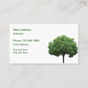 Carte De Visite Arboriculteur en gestion professionnelle des arbre