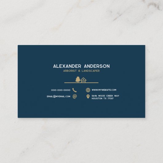 Carte De Visite Arborist (Dos)