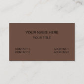 Carte De Visite Arboriste de Souche d'Arbre Chirurgien de l'Arbre (Dos)
