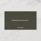 Carte De Visite Arboriste professionnel modifiable (Dos)