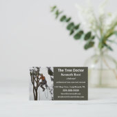 Carte De Visite Arboriste professionnel modifiable (Debout devant)