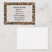 Carte De Visite Arboriste Wood Chips Background (Devant / Derrière)