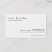 Carte De Visite Arbre (Dos)