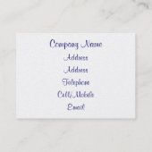 CARTE DE VISITE ARBRE (Dos)