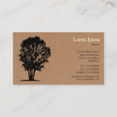 Carte De Visite Arbre 03 - Boîte en carton (Dos)