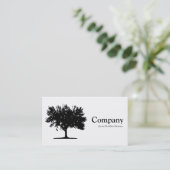 Carte De Visite Arbre 04 - Blanc (Debout devant)