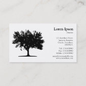 Carte De Visite Arbre 04 - Blanc (Dos)