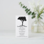 Carte De Visite Arbre 05 - Blanc (Debout devant)