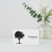 Carte De Visite Arbre 06 - Blanc (Debout devant)