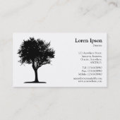 Carte De Visite Arbre 06 - Blanc (Dos)