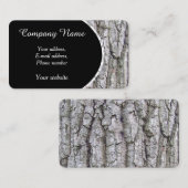 Carte De Visite Arbre 5 - Écorce de chêne (Devant / Derrière)