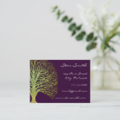 Carte De Visite Arbre à branches de chaux et de prunes (Debout devant)