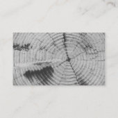 Carte De Visite Arbre à échelle grise terrestre moderne (Dos)