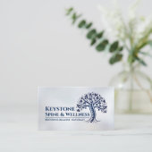 Carte De Visite Arbre à épines bleues (Debout devant)