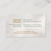 Carte De Visite Arbre à épines colorées (Dos)