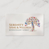 Carte De Visite Arbre à épines colorées (Devant)