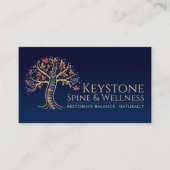 Carte De Visite Arbre à épines colorées (Devant)