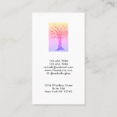 Carte De Visite Arbre à filles professionnel (Dos)