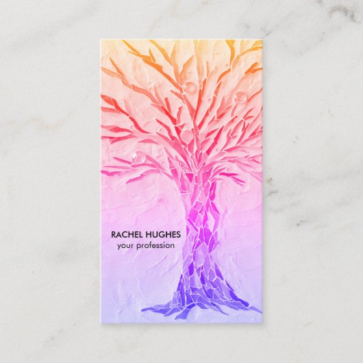 Carte De Visite Arbre à filles professionnel (Devant)